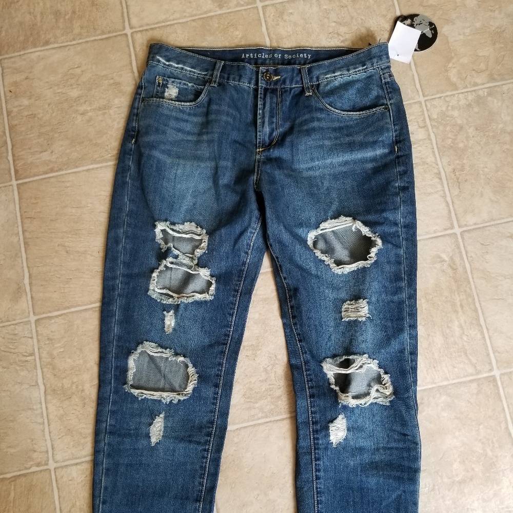 Articles of Society destroyed jeans size 27